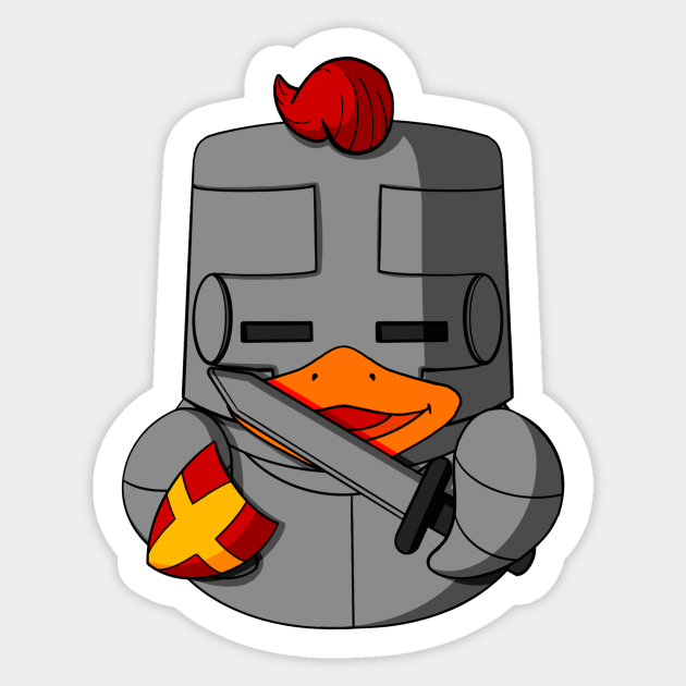Knight Rubber Duck Rubber Duck Sticker TeePublic